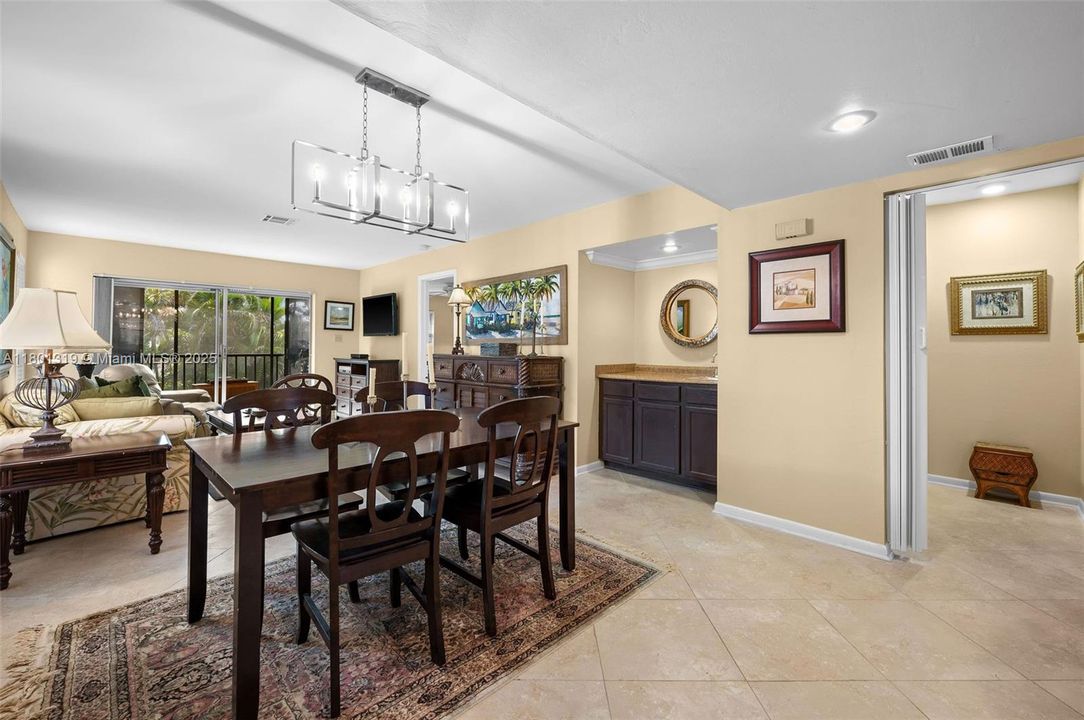 Dining overlooking Living Room