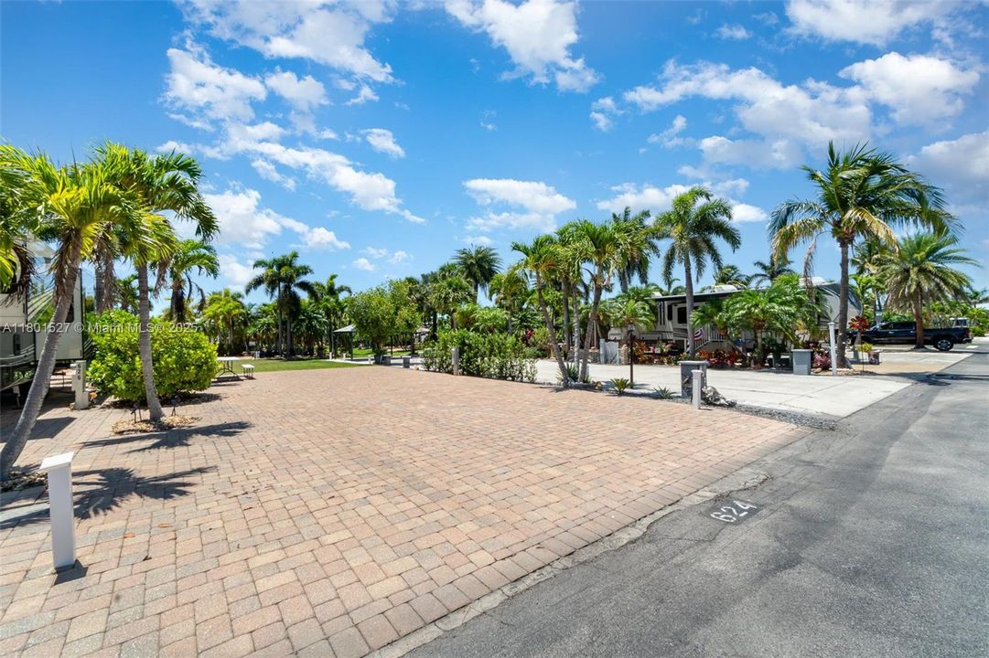 FRont to back with paver drive section