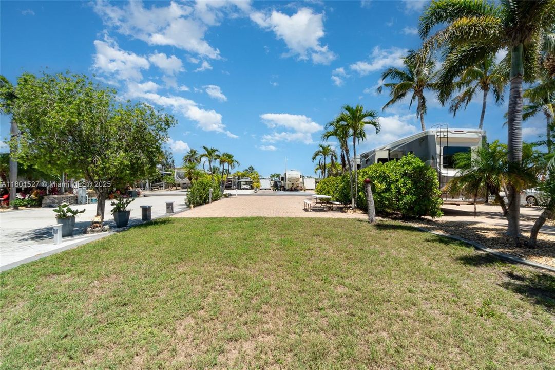 Lot back to front w/20' grassy area