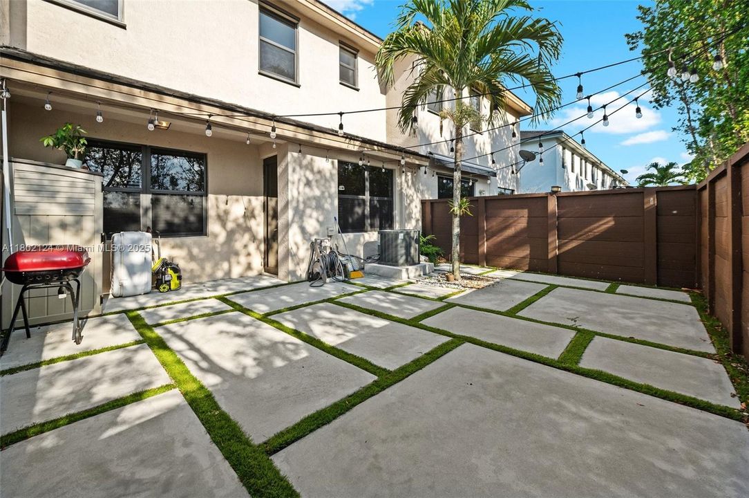 Great patio for family gatherings.