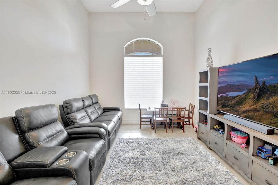 This space is currently used as an enclosed den, but could be a separate formal dining room, workout room, or whatever you desire