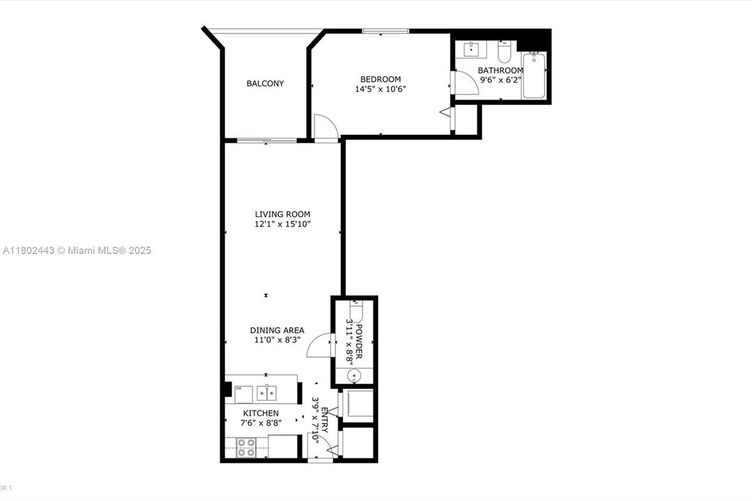 Recently Sold: $349,000 (1 beds, 1 baths, 779 Square Feet)