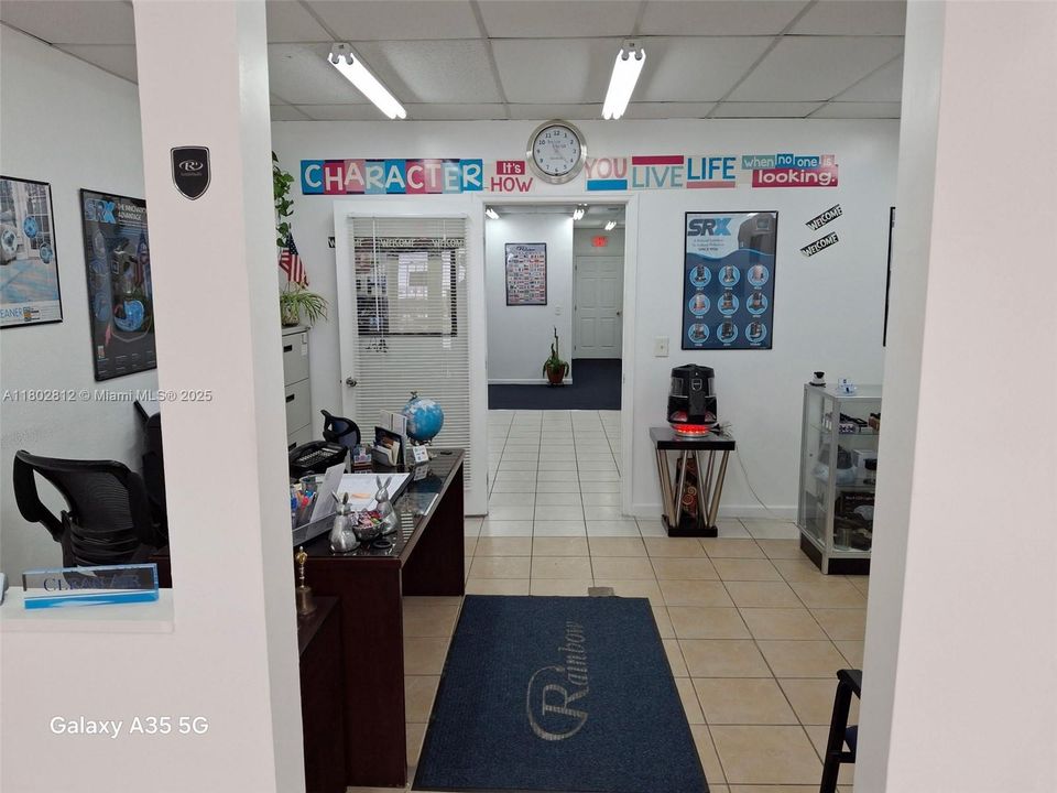 Entrance to open office