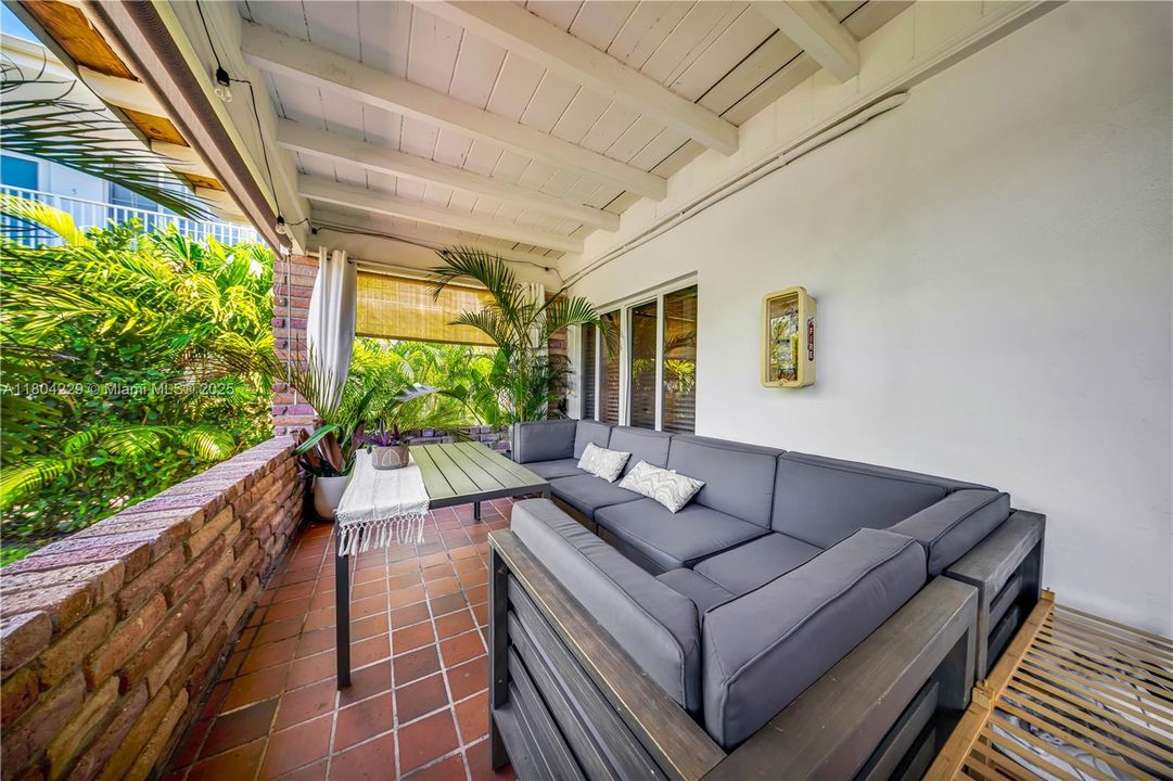 View of private patio for Unit #2