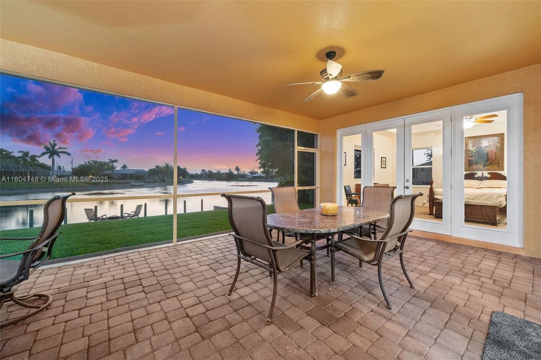 Enjoy the sunset from your screen porch