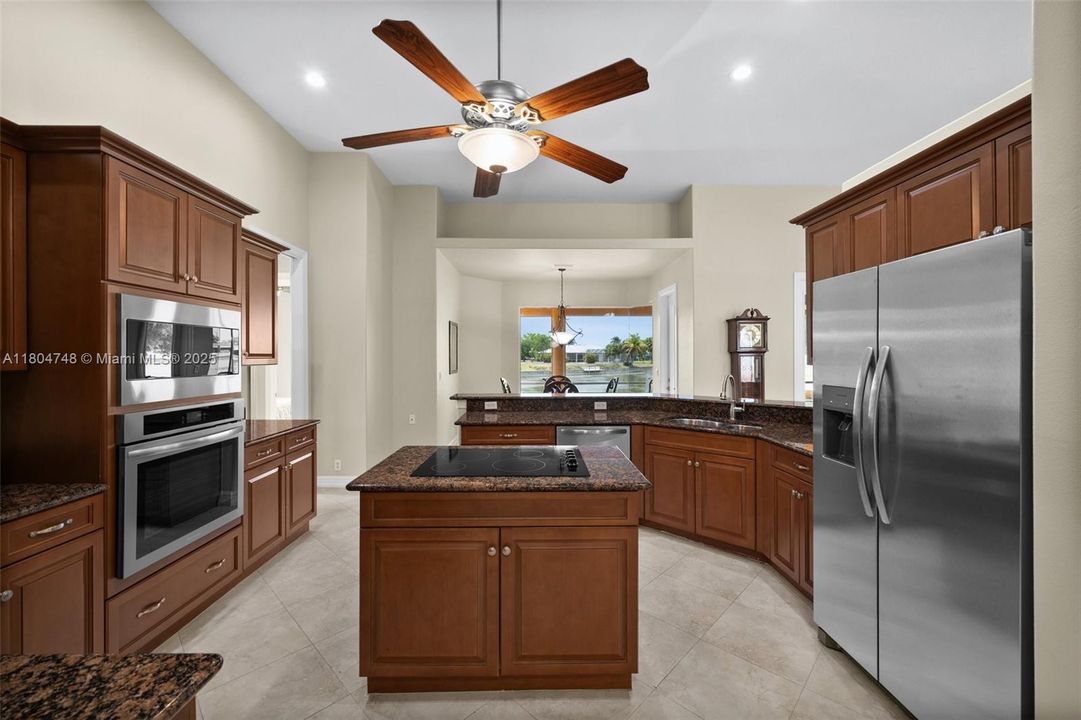 Lots of cabinets and brand new appliances