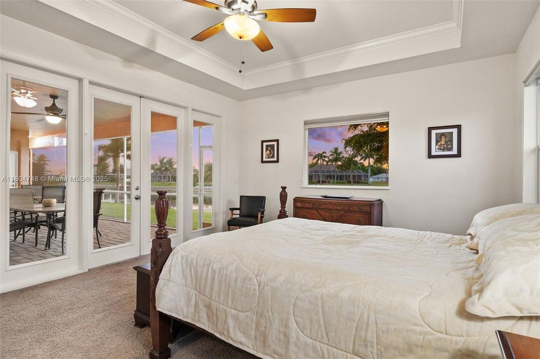 Primary Bedroom in the Evening