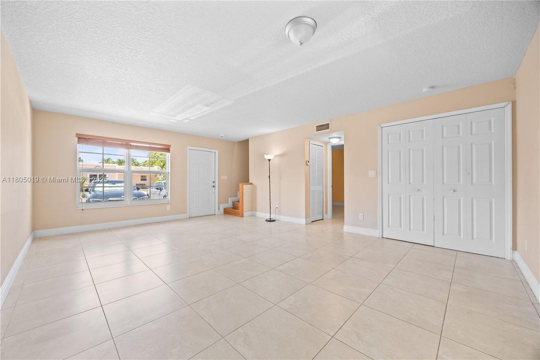 Ground floor master bedroom with walk in closet.