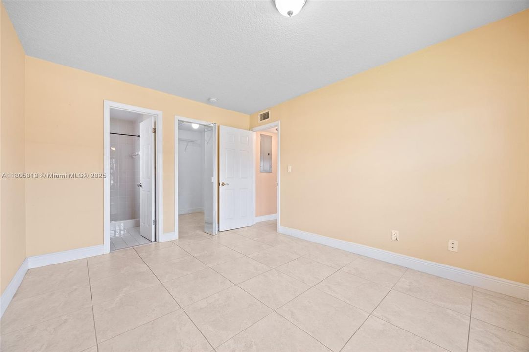 Kitchen with stainless steel appliances.