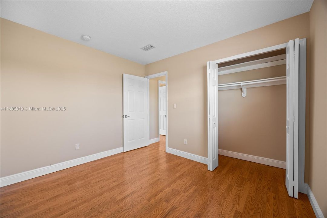 Top floor Master bedroom walk in closet.