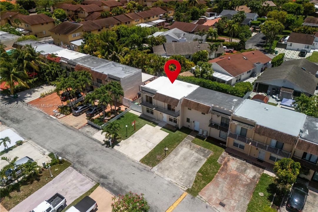 Front door view from dining area.
