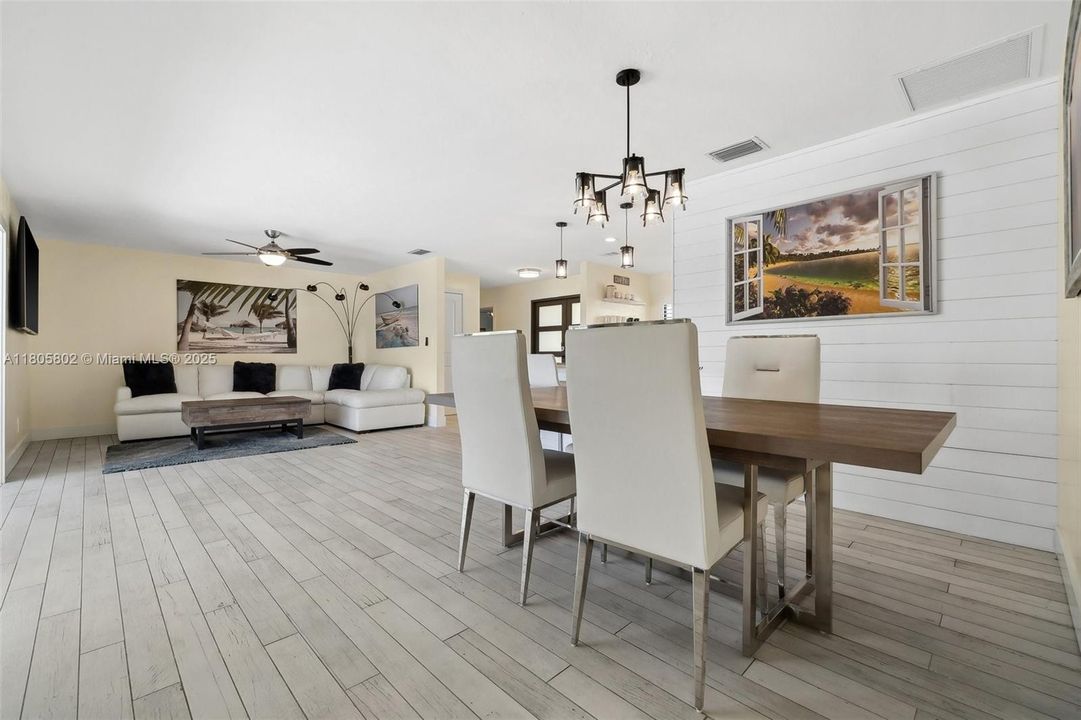 Looking from the Dining Room to the Living Room