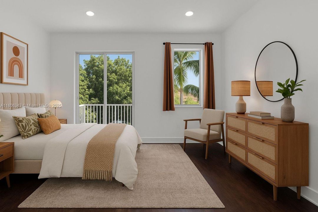 Virtually staged photo