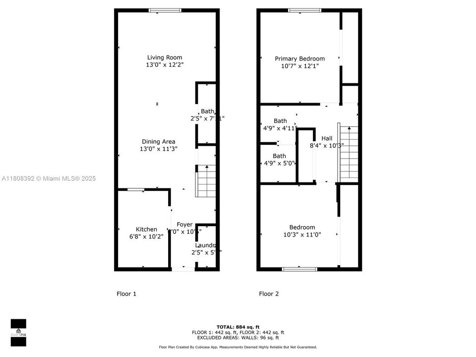 988sqft 2br/1.5 bth unit - is larger than most units at Sunwood