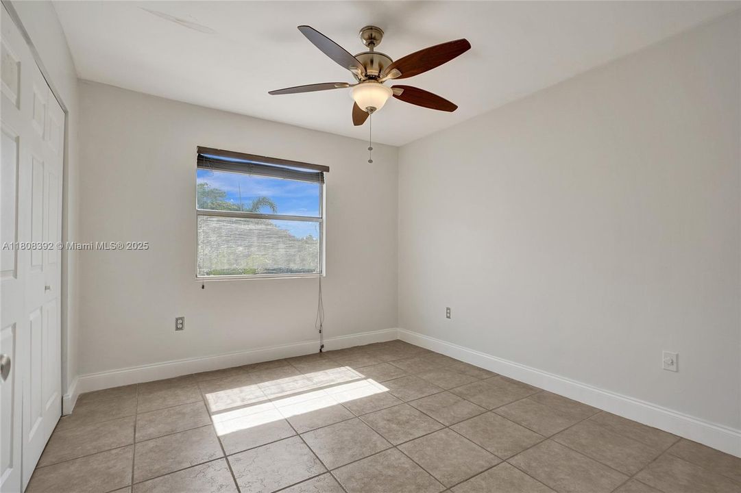 Bedroom #2 of 2.  Both bedrooms are virtually the same size.