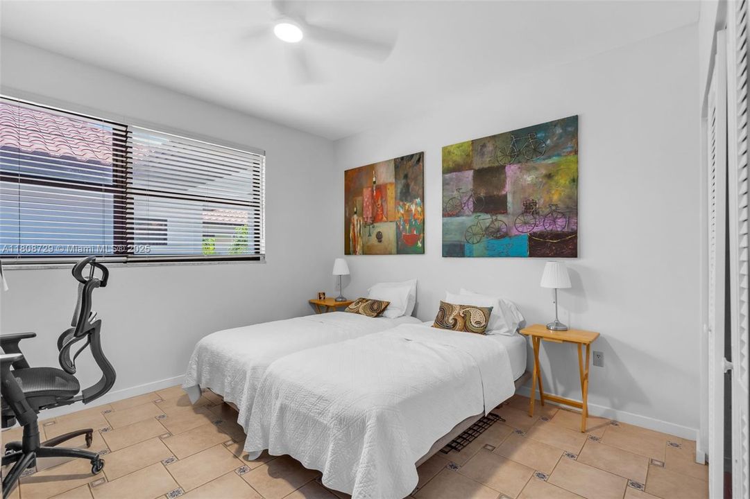 Bedroom #2 fits a king size bed.