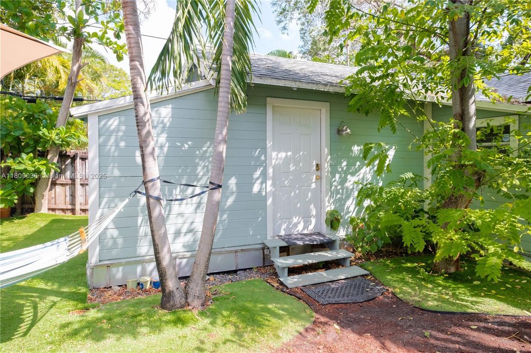 Front view of cottage