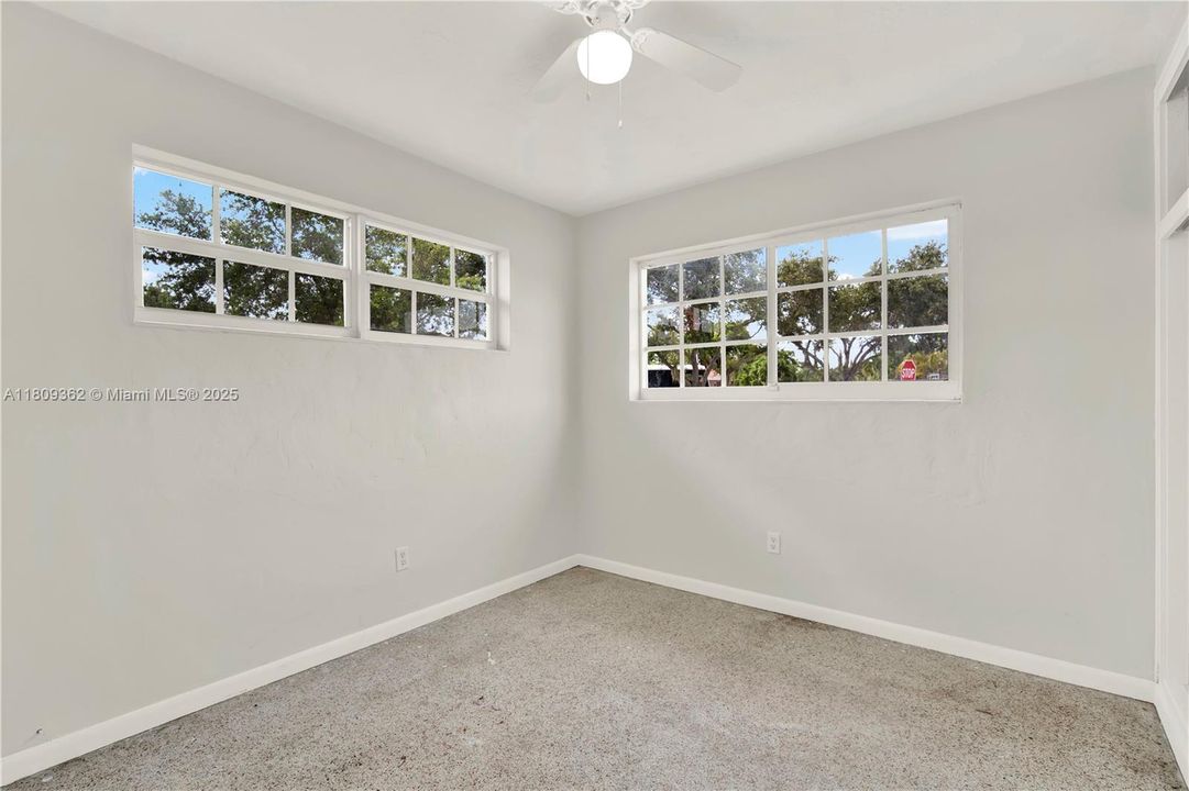 Another view of one of the secondary front facing bedrooms