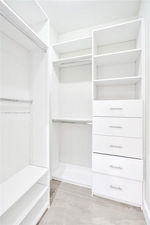 Primary walk-in closet