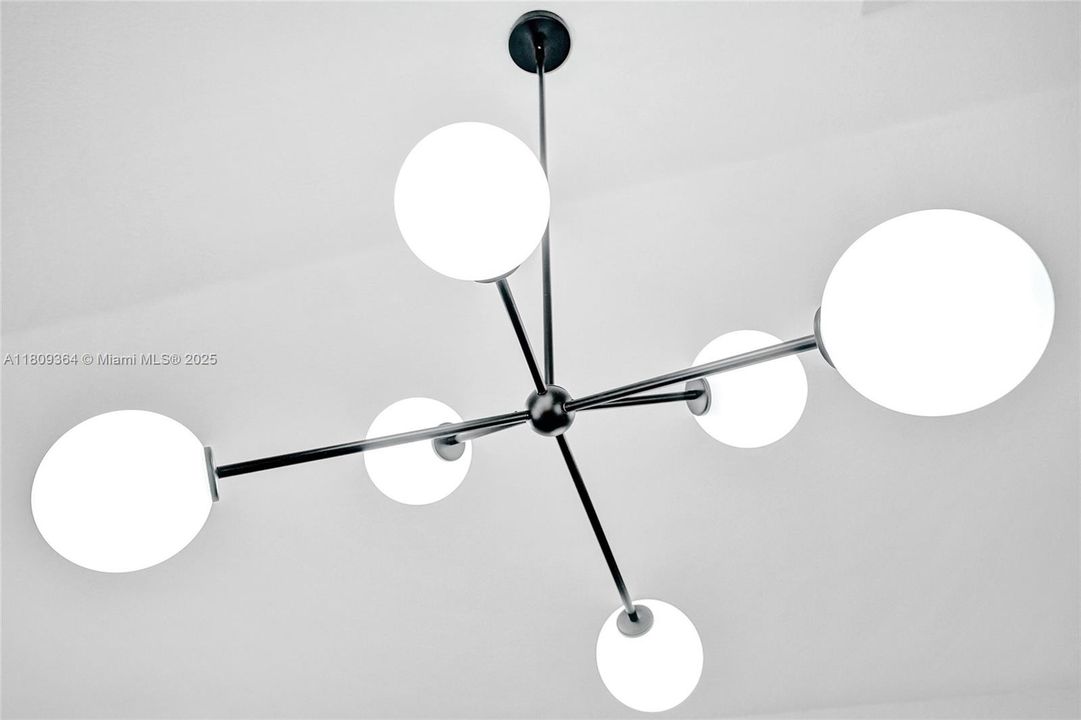 New light fixtures throughout