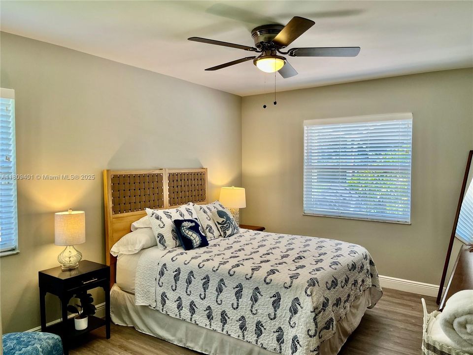 Back bedroom with pool view