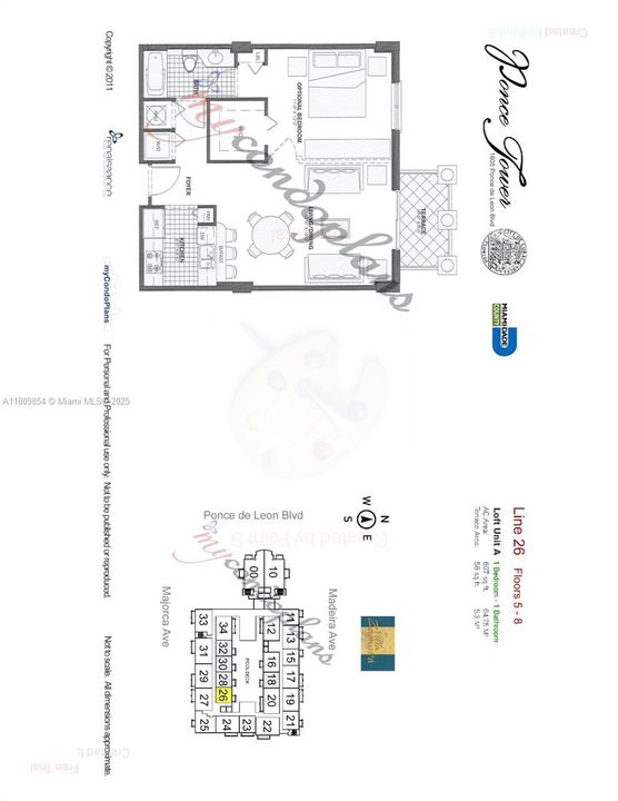 Active With Contract: $450,000 (1 beds, 1 baths, 697 Square Feet)