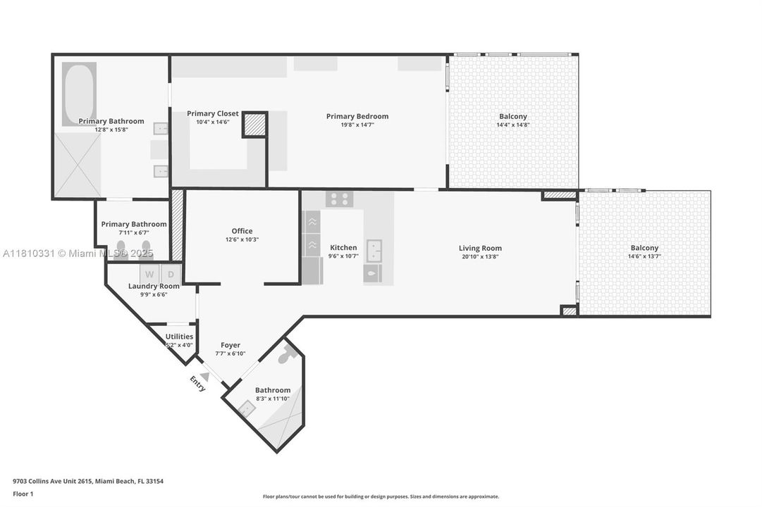 Active With Contract: $3,200,000 (2 beds, 2 baths, 1541 Square Feet)