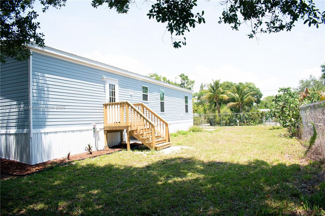 Back of house and yard