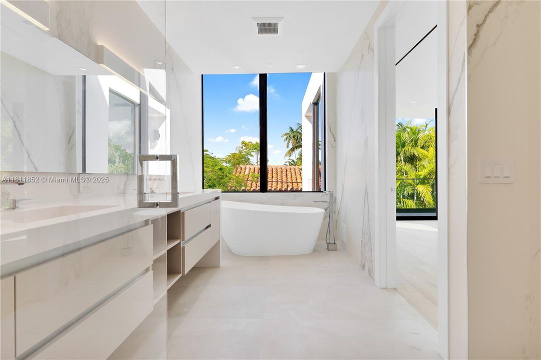 Master Bathroom with tub.