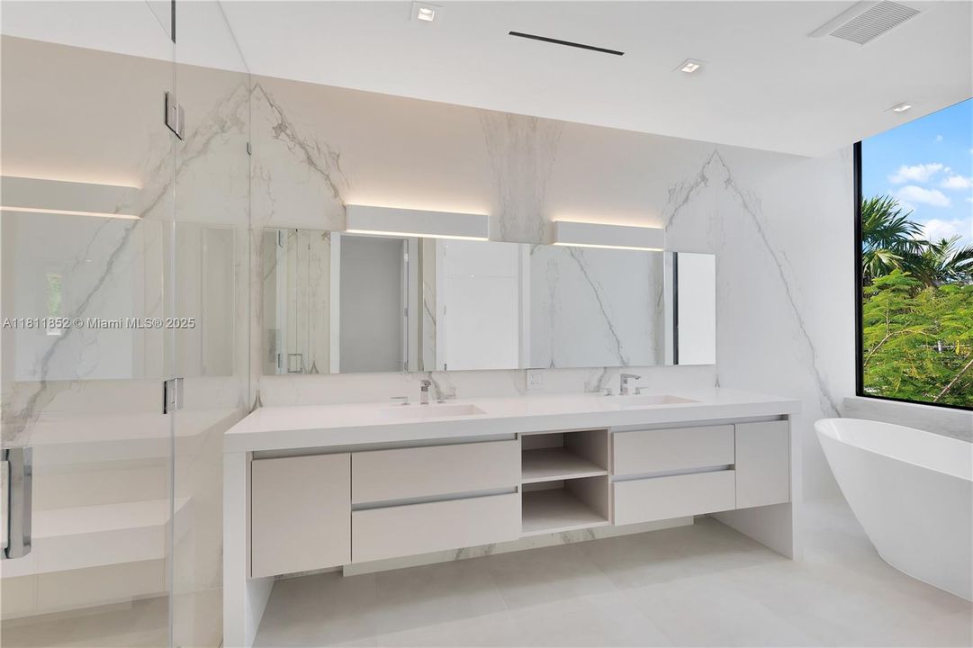 Master bathroom with vanity.