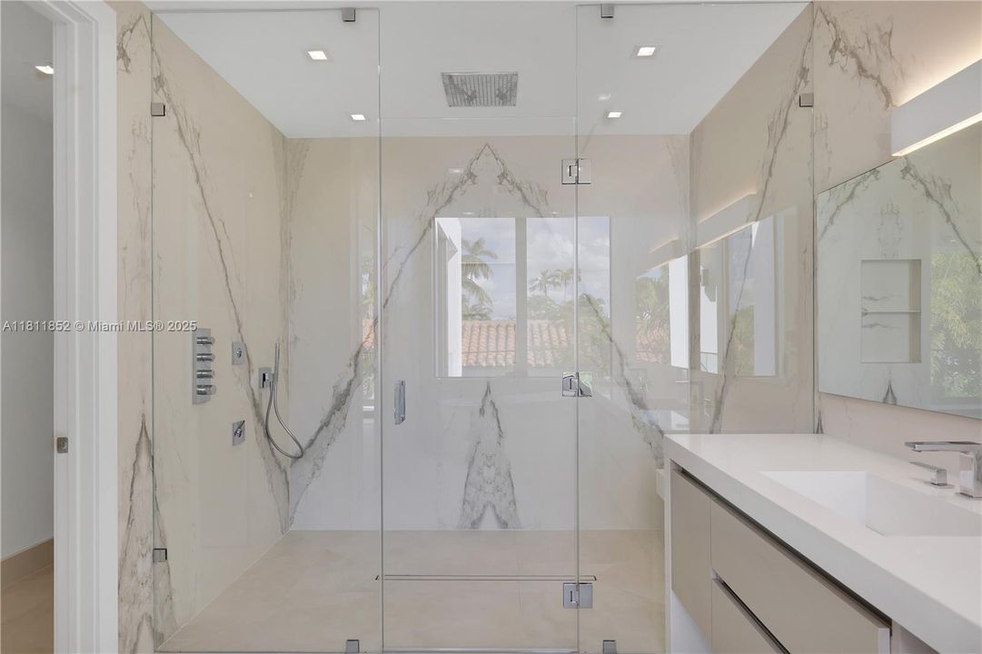 Master bathroom with walk in shower