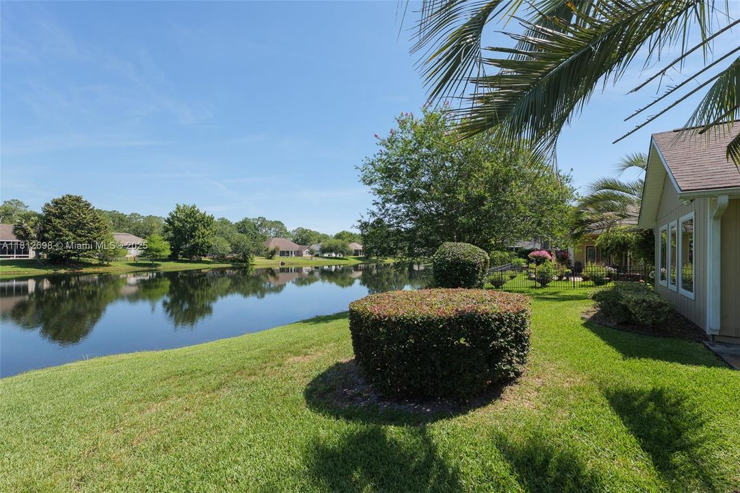 Wonderful views of the pond
