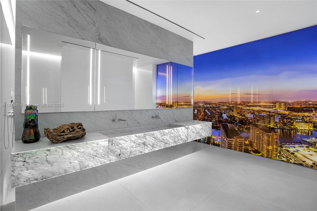 Spectacular bathroom vanities by MINOTTI CUCINE