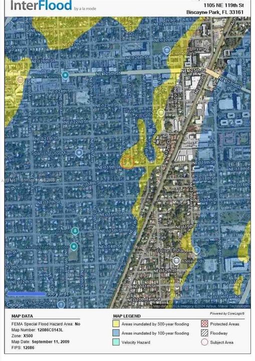 Flood map no flood required by Lender