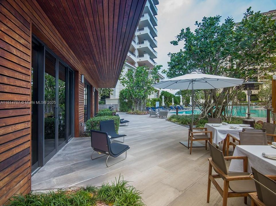 Front of the Private Cabana