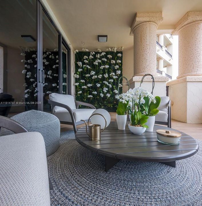 1 of 3 balconies