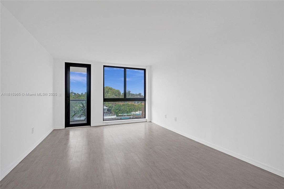 Bedroom with balcony
