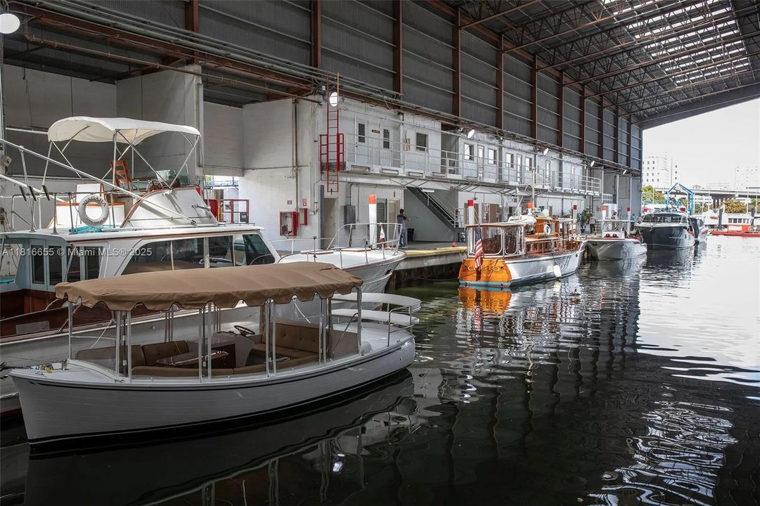 2nd floor offices available for lease within marine mechanic facility