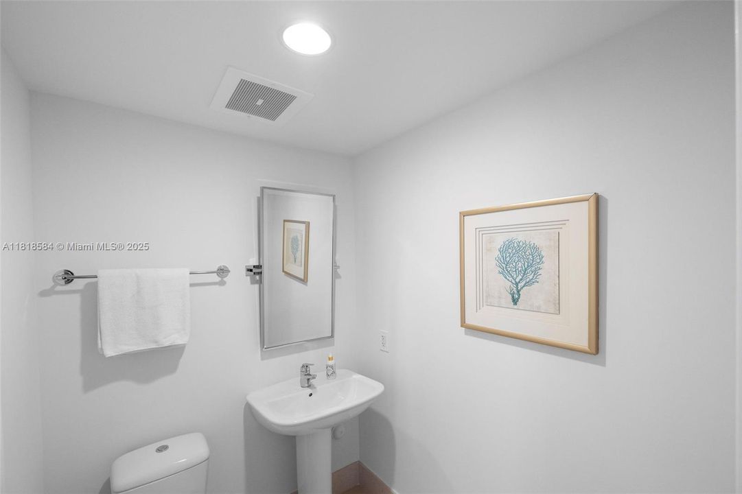 Powder room for guests