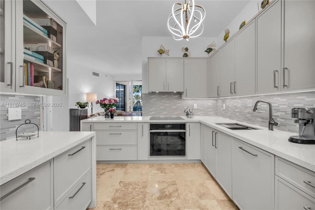 Stunning new full kitchen .