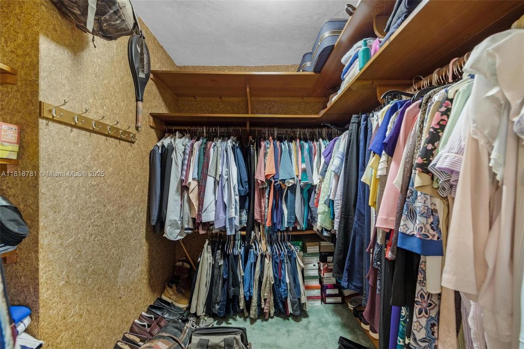 Primary walk in cedar closet