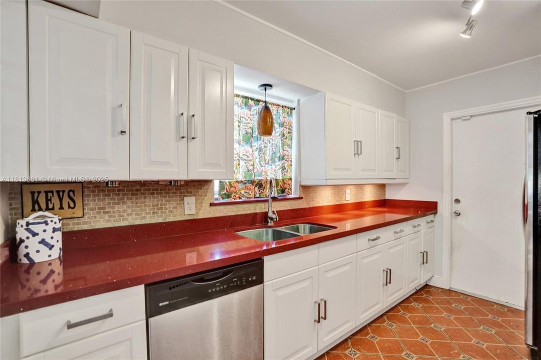 Spacious Kitchen with entrance to garage