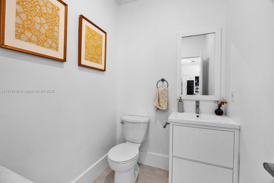 Half Bathroom by family room