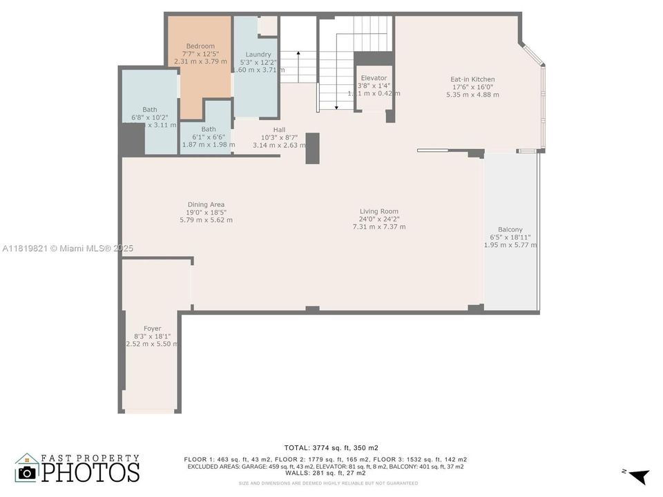 En Venta: $2,389,000 (3 camas, 4 baños, 3774 Pies cuadrados)