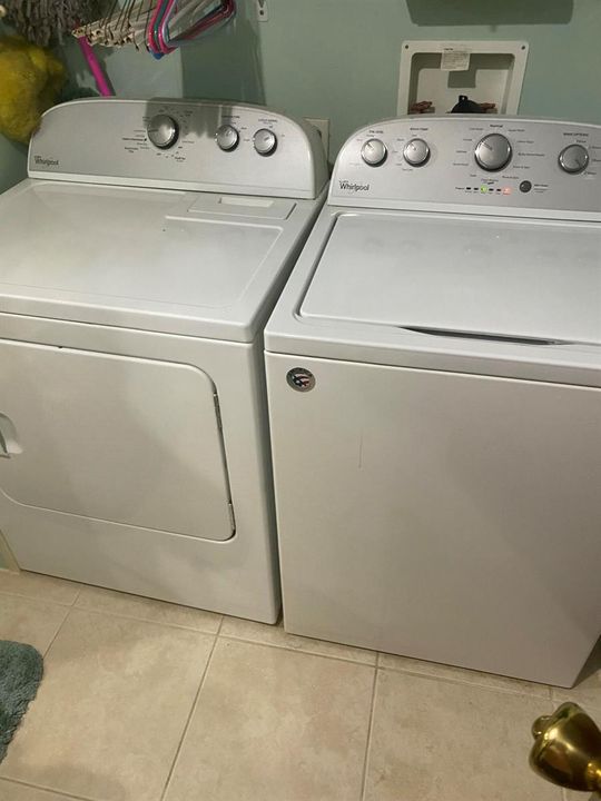Washer dry is NOW in 2nd bathroom