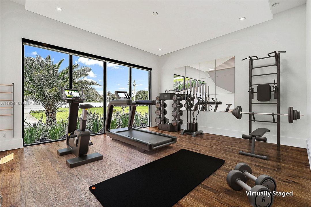 Gym - Digitally Staged