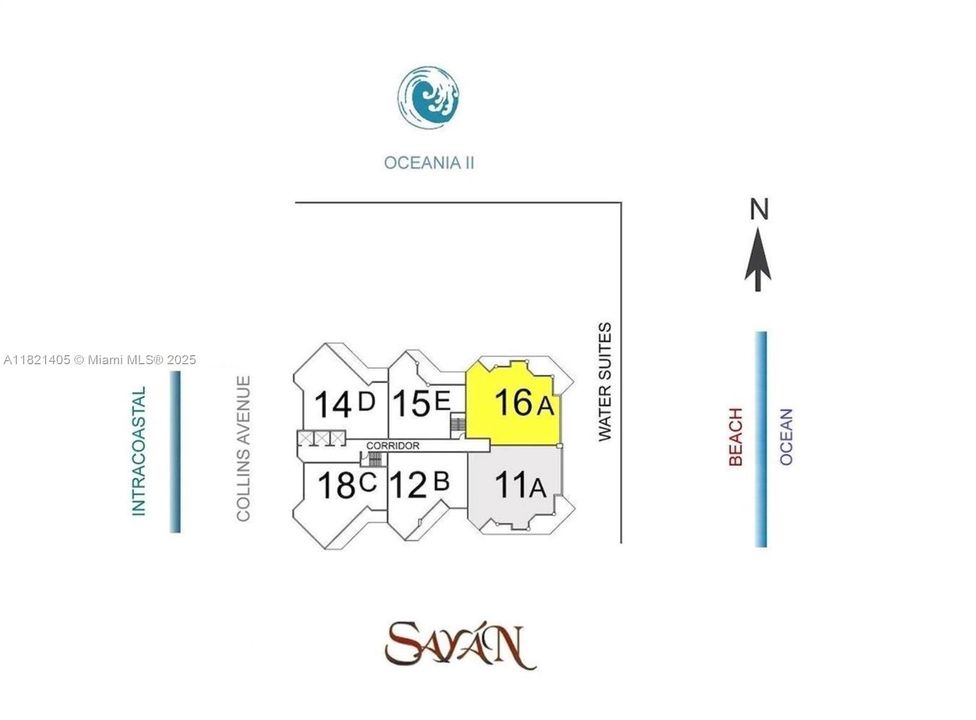 Corner unit direct on the Beach