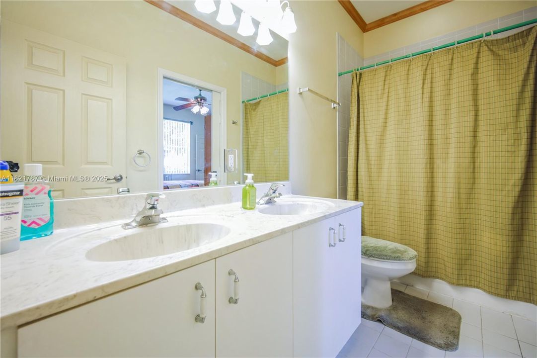 Third full bathroom with tub/shower combination.