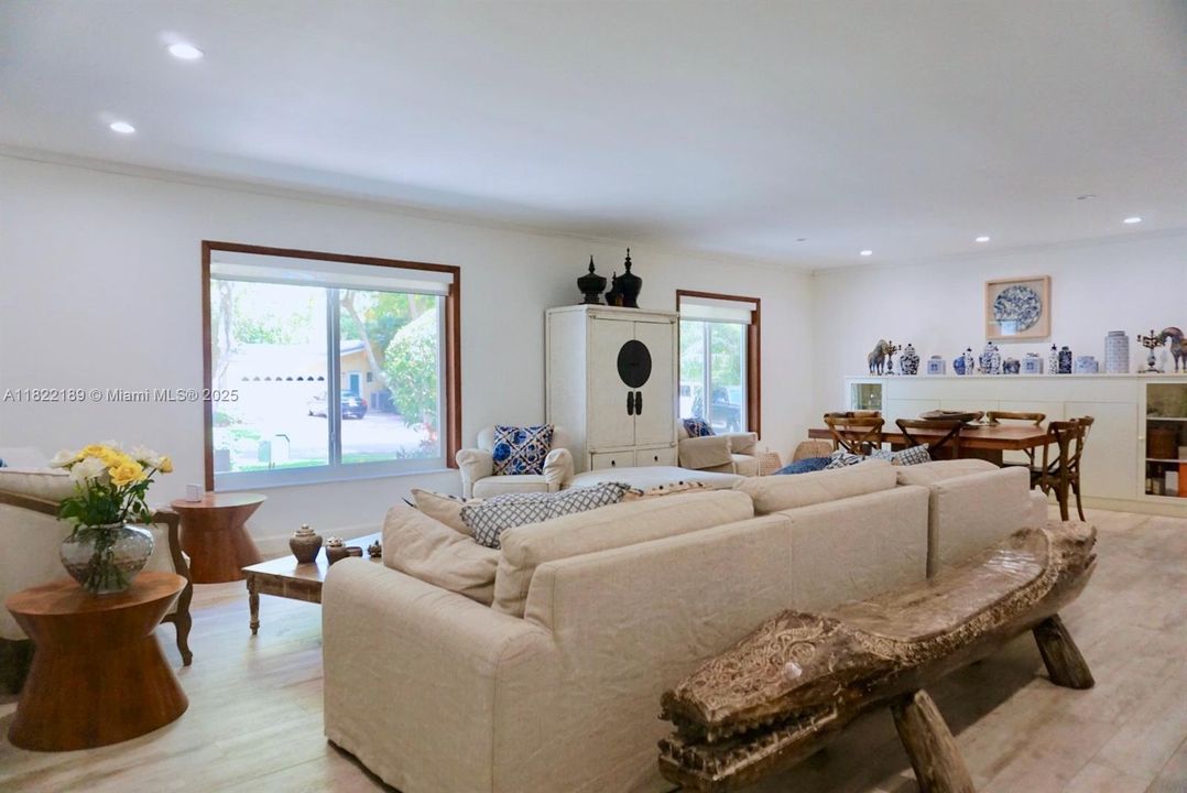 Spacious Living and Dining Room