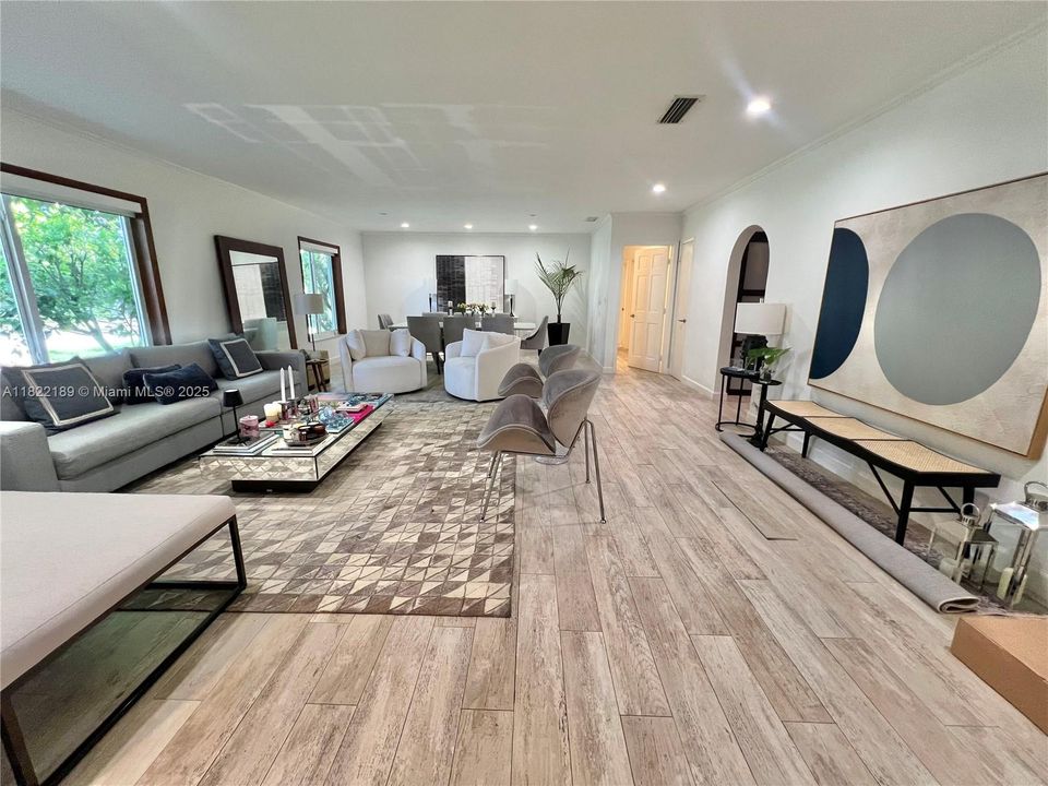 Spacious entertaining areas